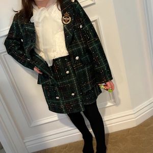 Girls tweed set